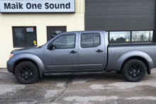 Black 2019 Nissan Frontier with professional window tint installed in North Bay Ontario